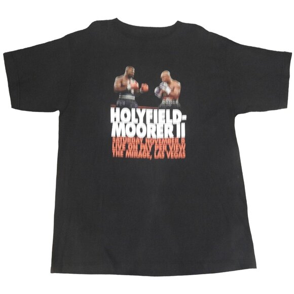 Vintage 1997 Holyfield Moorer II Boxing Match T-Shirt Size XL Global Las Vegas - Picture 1 of 6
